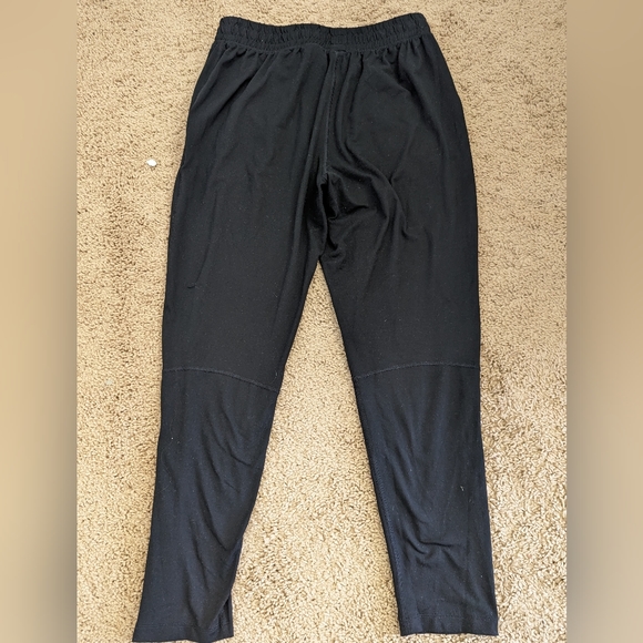 Nike Dri Fit Black Womens Medium sweatpants joggers zipper leg, zipper pockets - Picture 6 of 8